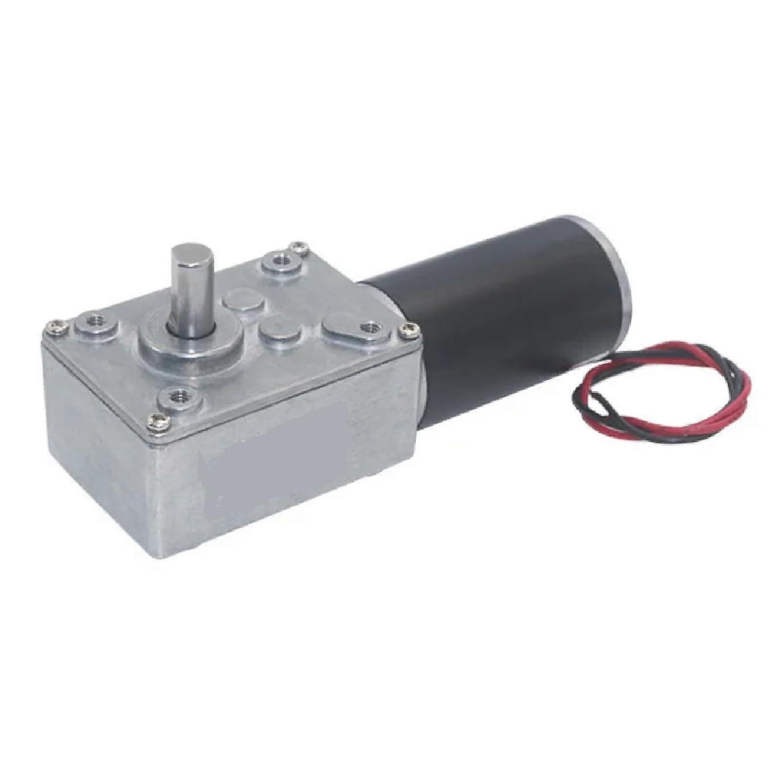 DC Worm Gear Motor 24V 12V  Torque Output Adjustable Speed Durable Metal Gear for Robotics