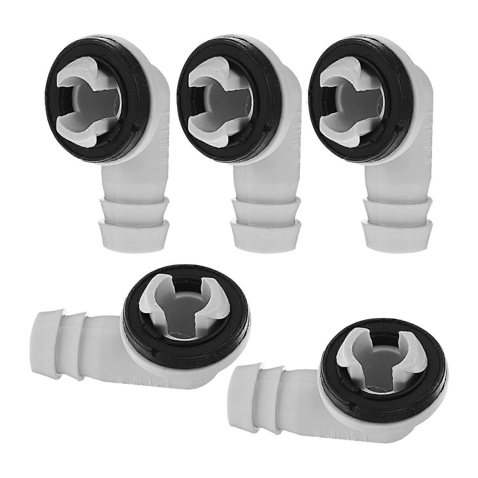 5PCS Air Conditioner Drain Adapter 15mm Diameter 90 Degree Draining Adapter