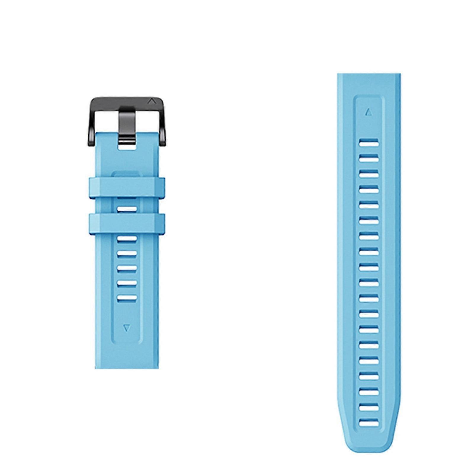 Silicone Sports Sweat Proof Solid Color Watch Band With Convenient Adjustment And Wide Compatibility Compatible With Smartwatch