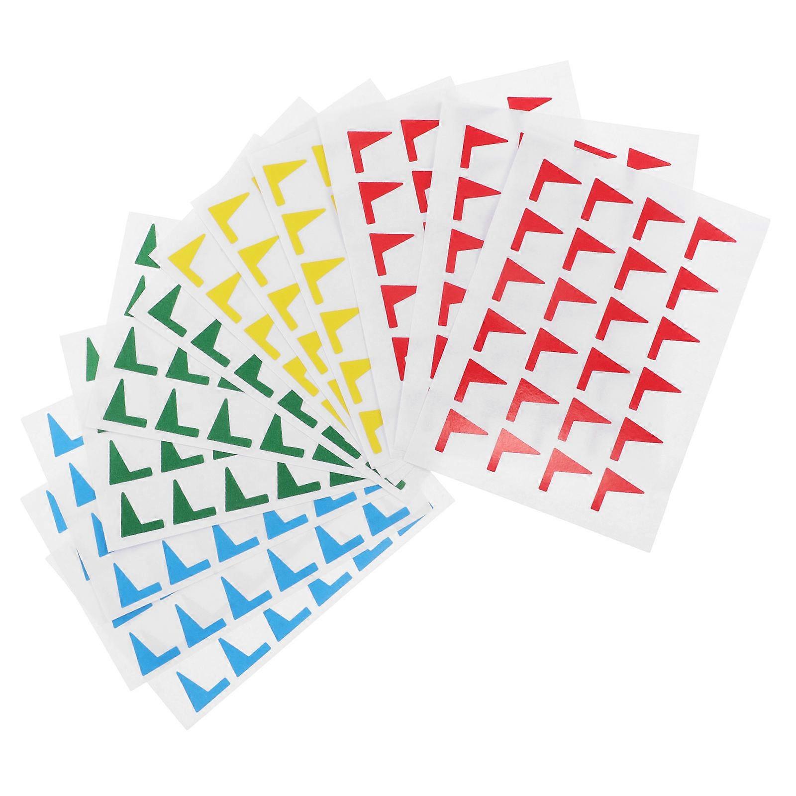 Map Marking Tabs PVC Sticky Index Flags for Children 1Pack Assorted Colors