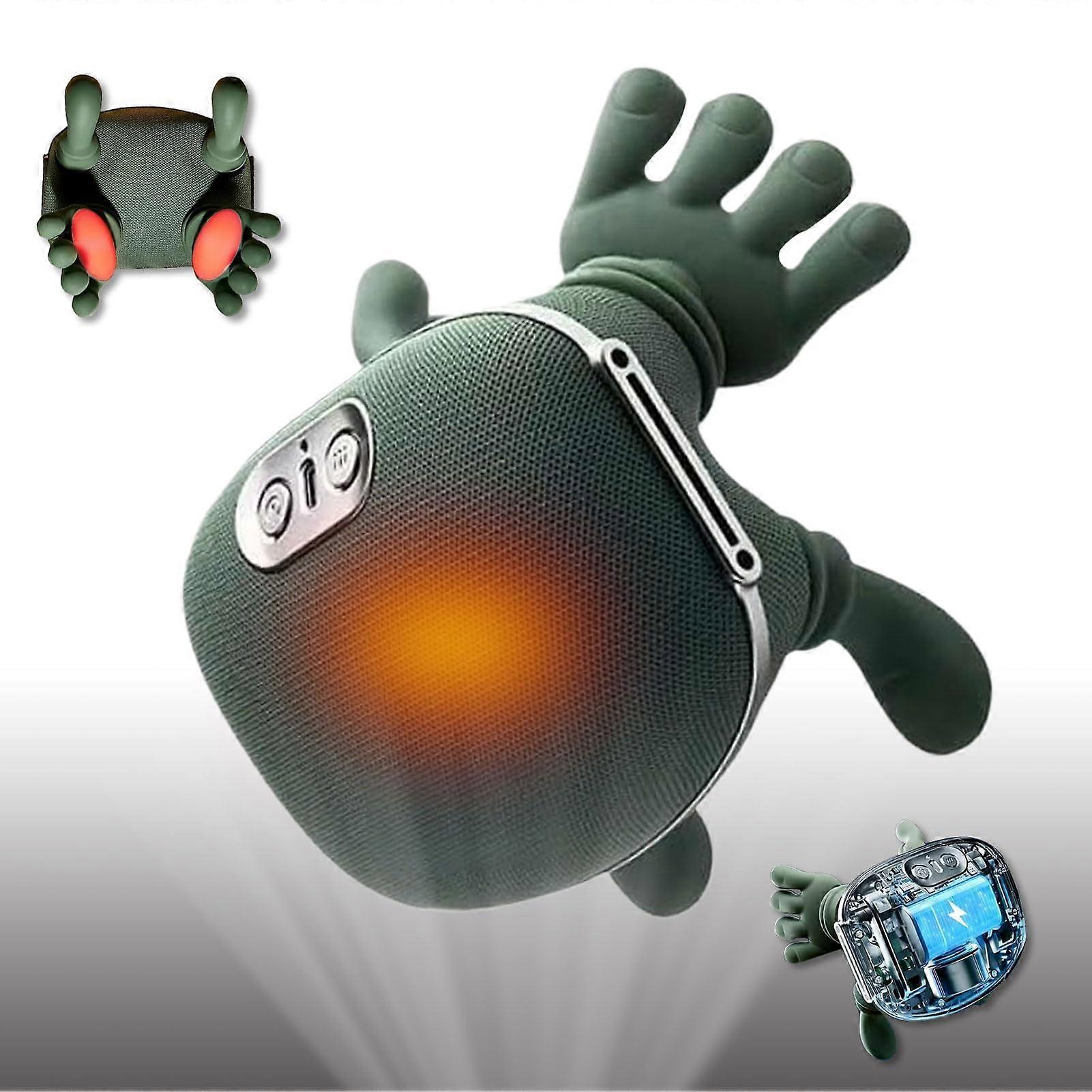 Neck and Shoulder Massager with Heat, 4D Bionic Kneading Deep Tissue Back Relief, USBC Rechargeable