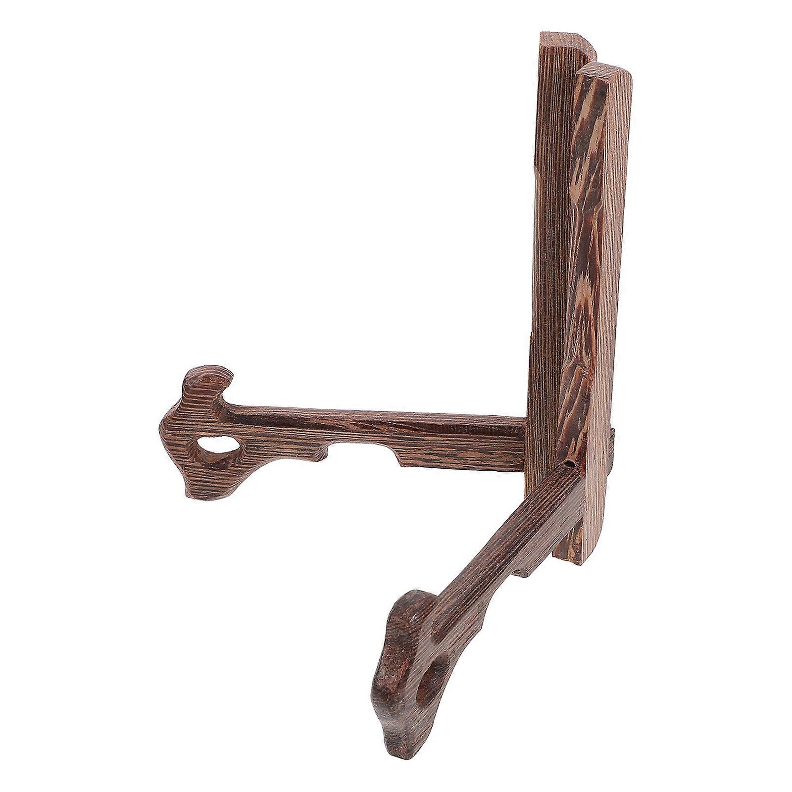 Wooden Display Stand for 5 Inch Picture Easel Plate Photo Holder Frame 1 Set