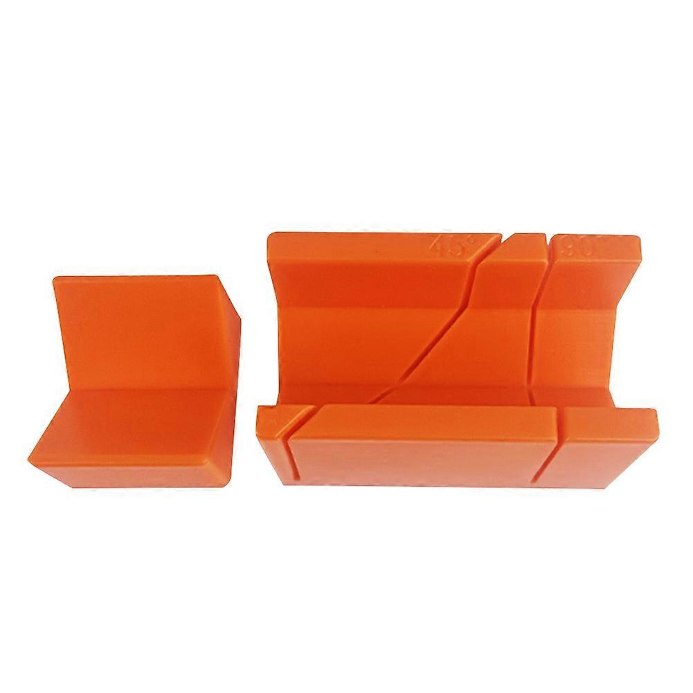 Miter Saw Box 45/90 Degree Miter Box Multi-Function Angle Slot Types Saw Box Precise Preset Cutting Box for Woodworking