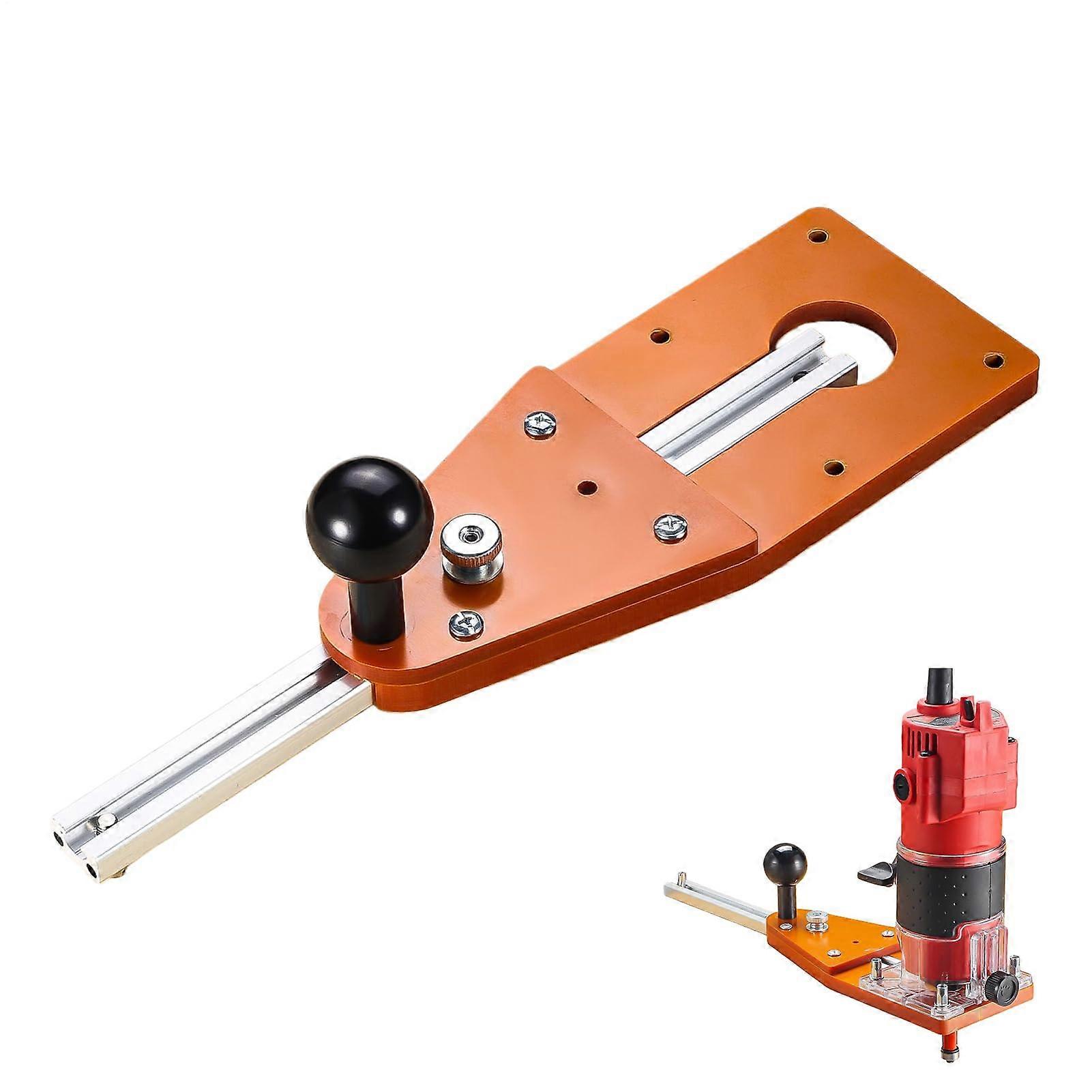 Adjustable Router Circle Cutting Jig for Woodworking with Precision Cuts and Quick Mounting Design