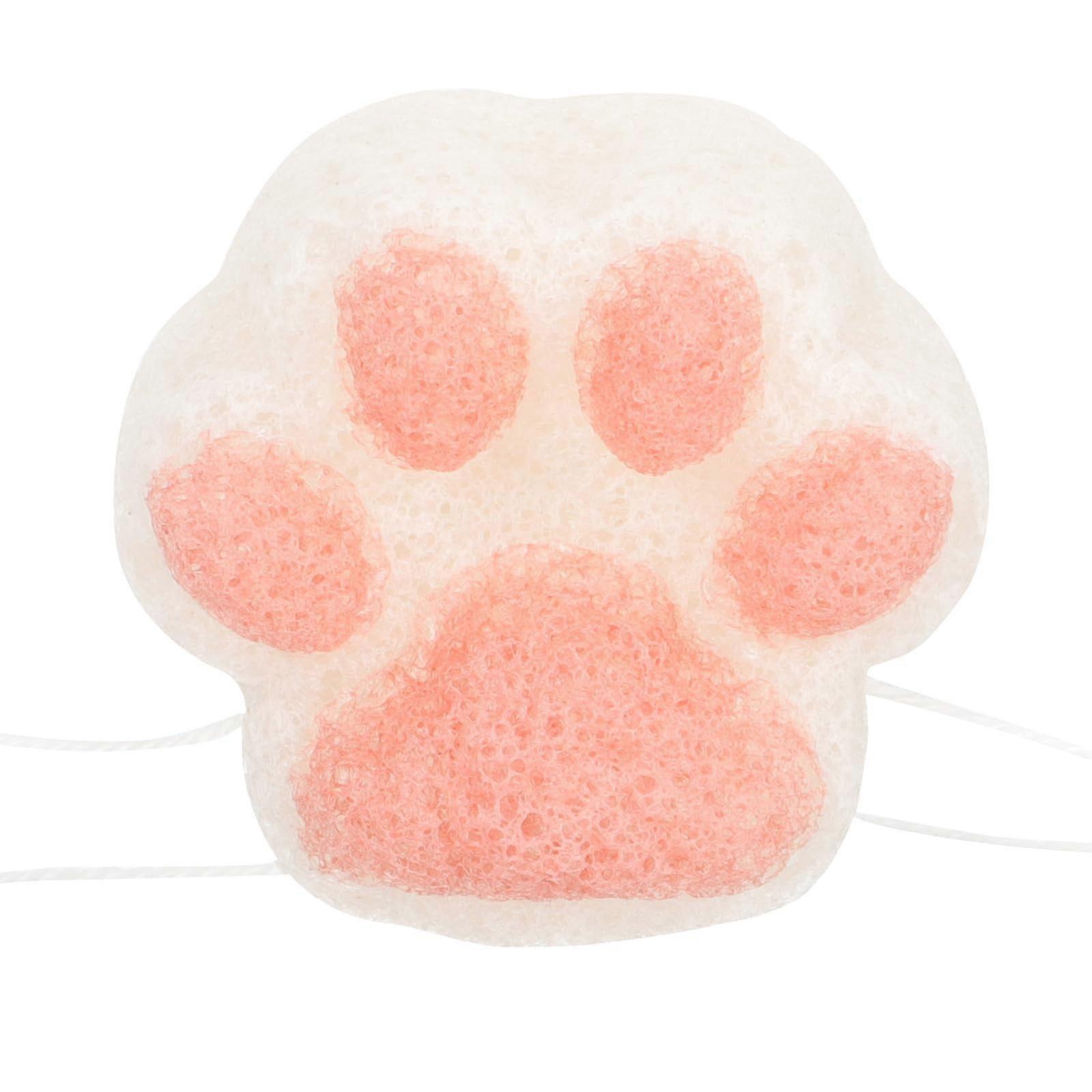 Soft Bath Sponge with Bear Claw Design, Quick Dry Shower Sponge for Sensitive Skin