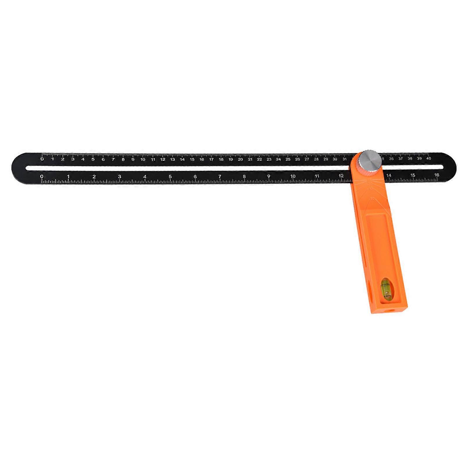 Level Tool Sliding T-Bevel Gauges with Bubble Protractors Measuring Tool for Woodworking  40cm