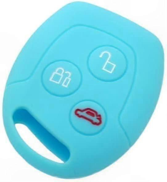 3-Button Remote Key Fob Silicone Case Protector for Ford-Compatible Keys