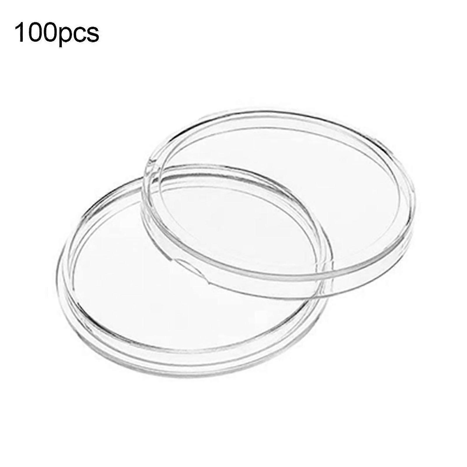 コインストレージ用100pcsコインホルダー再利用可能な軽量アクリルミニコインホルダー