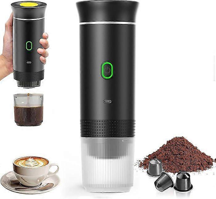 3-in-1 Espresso Coffee Maker, Multi-Capsule Coffee Machine, 4-6 Min Auto Heat-Up, Small Capsules, Large Capsules, Ground Coffee