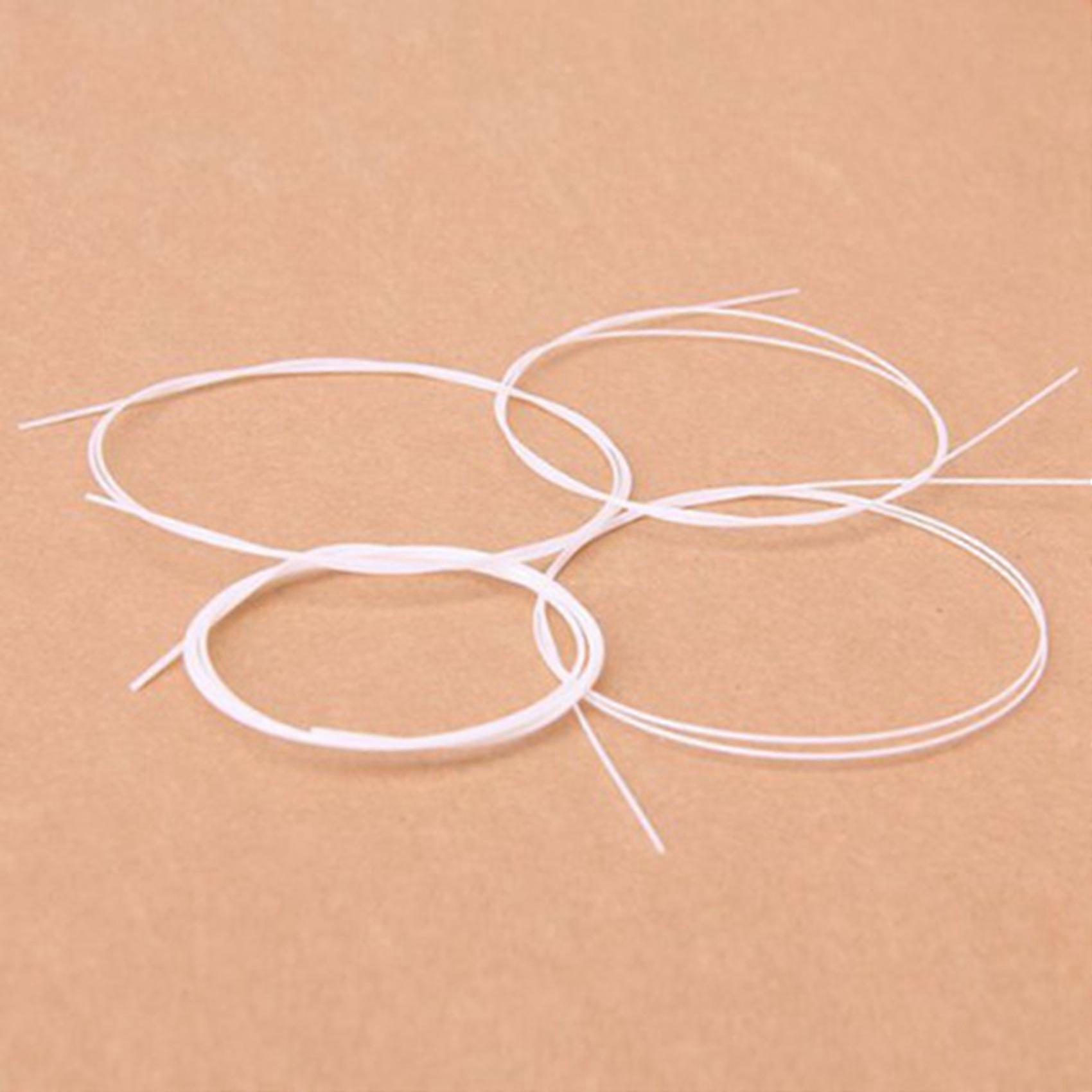 16Pcs White Nylon Ukulele String Set