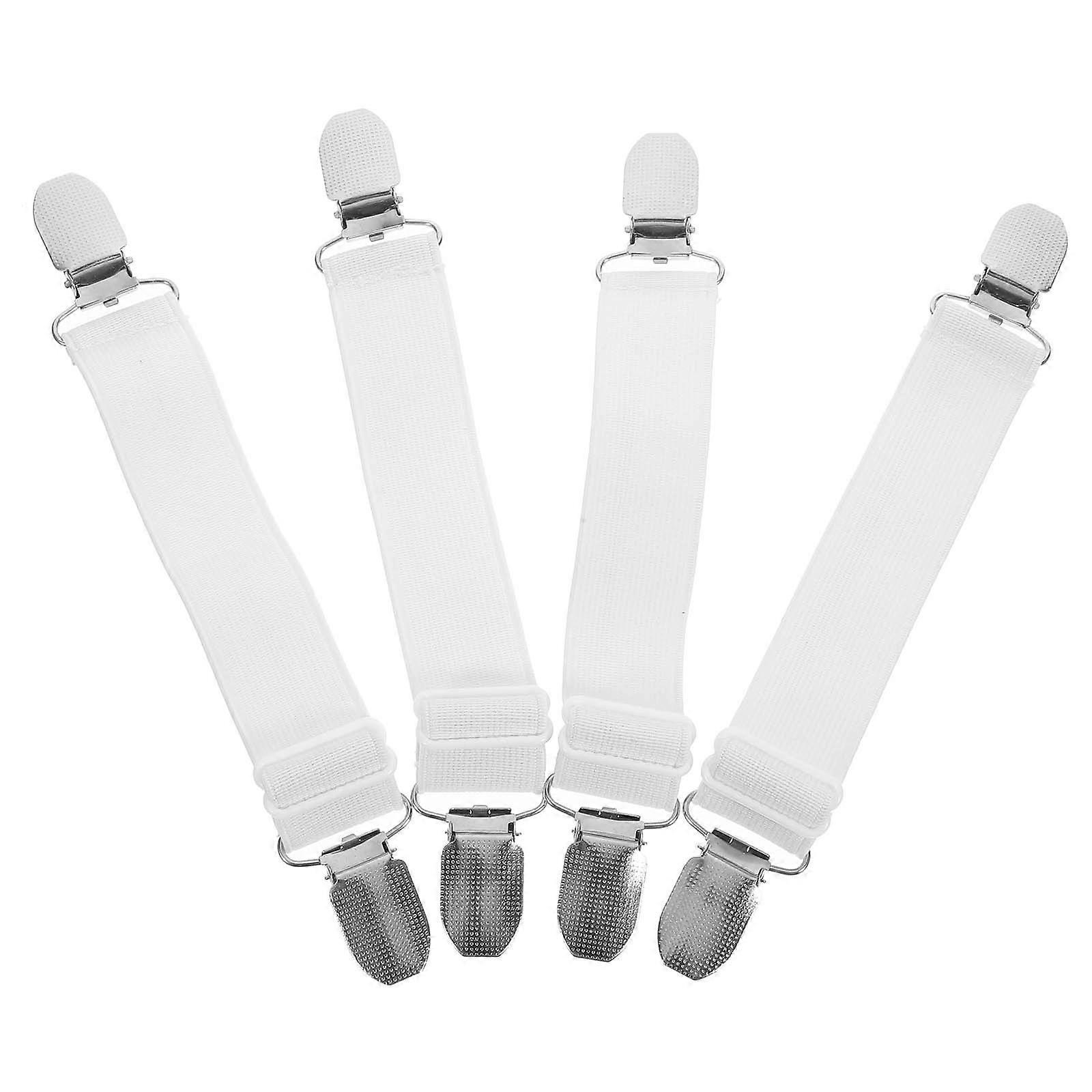 4pcs Adjustable Boots Fixing Strap Clips Elastic Windproof Pants Fasteners Holder