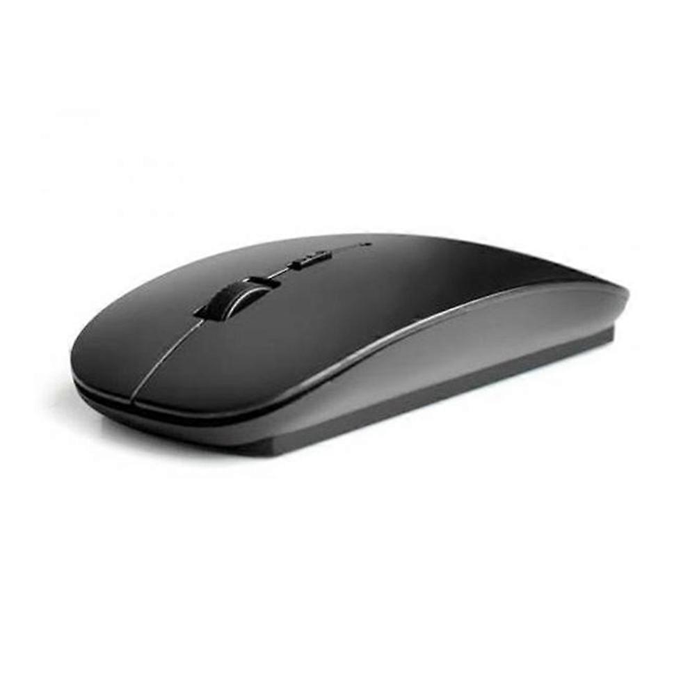Wireless Mouse Ergonomic Flat Wireless Mouse for Laptop Black