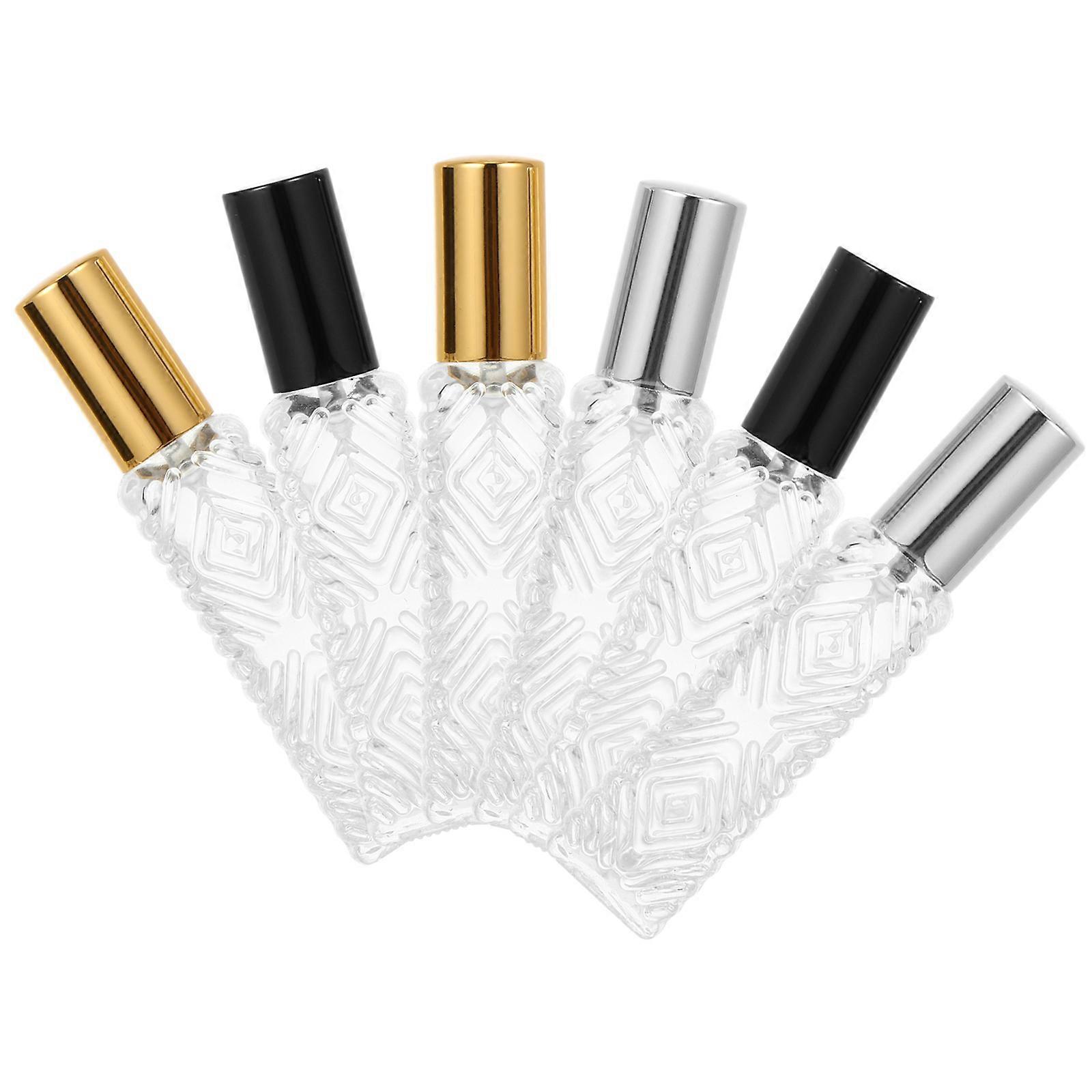 Assorted Color Perfume Bottle Glass for Storage 6Pcs Portable Atomizer