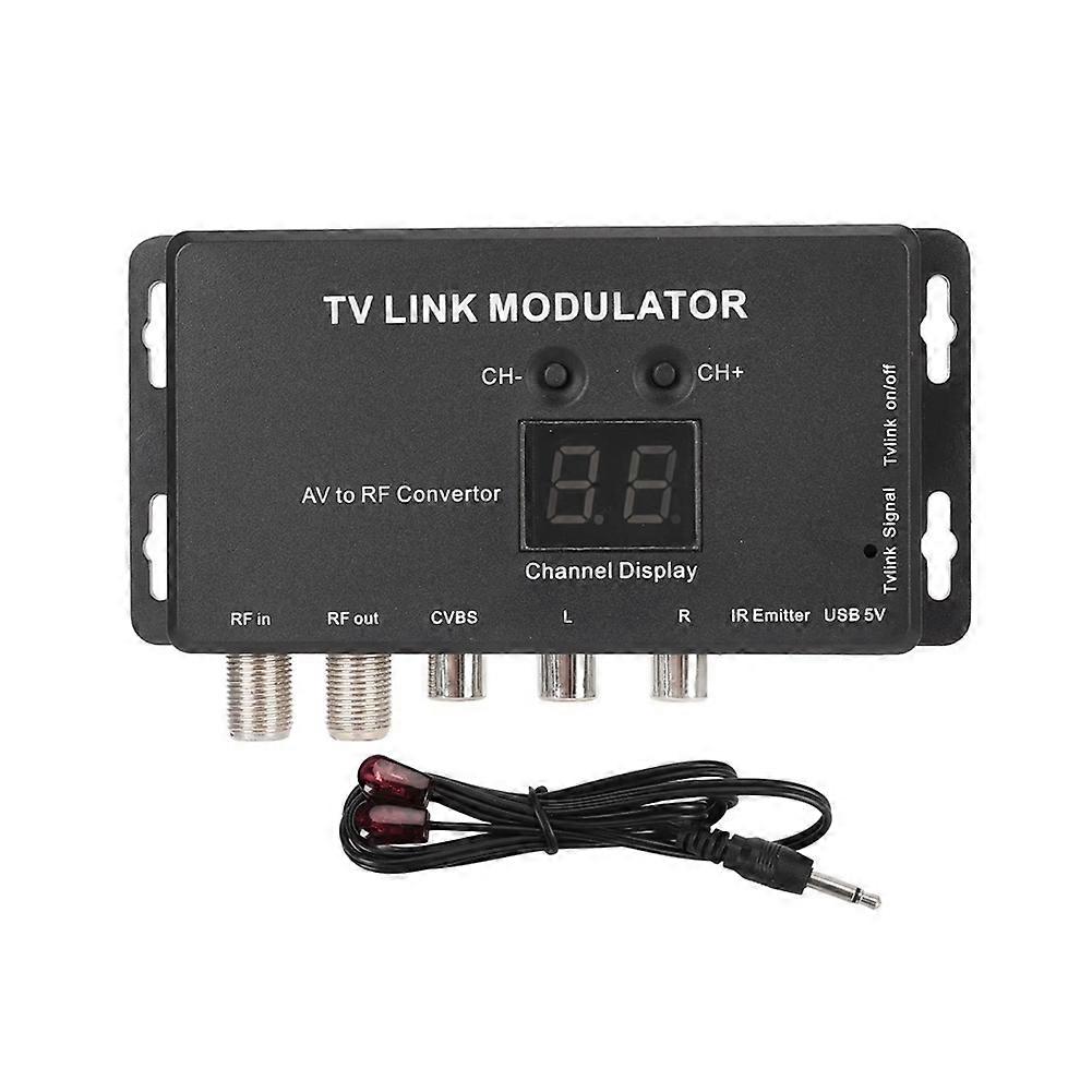 TM70IR TV Link Modulator Support PAL NTSC AV to RF Converter for AV Source Set Top Boxes RF Modulator