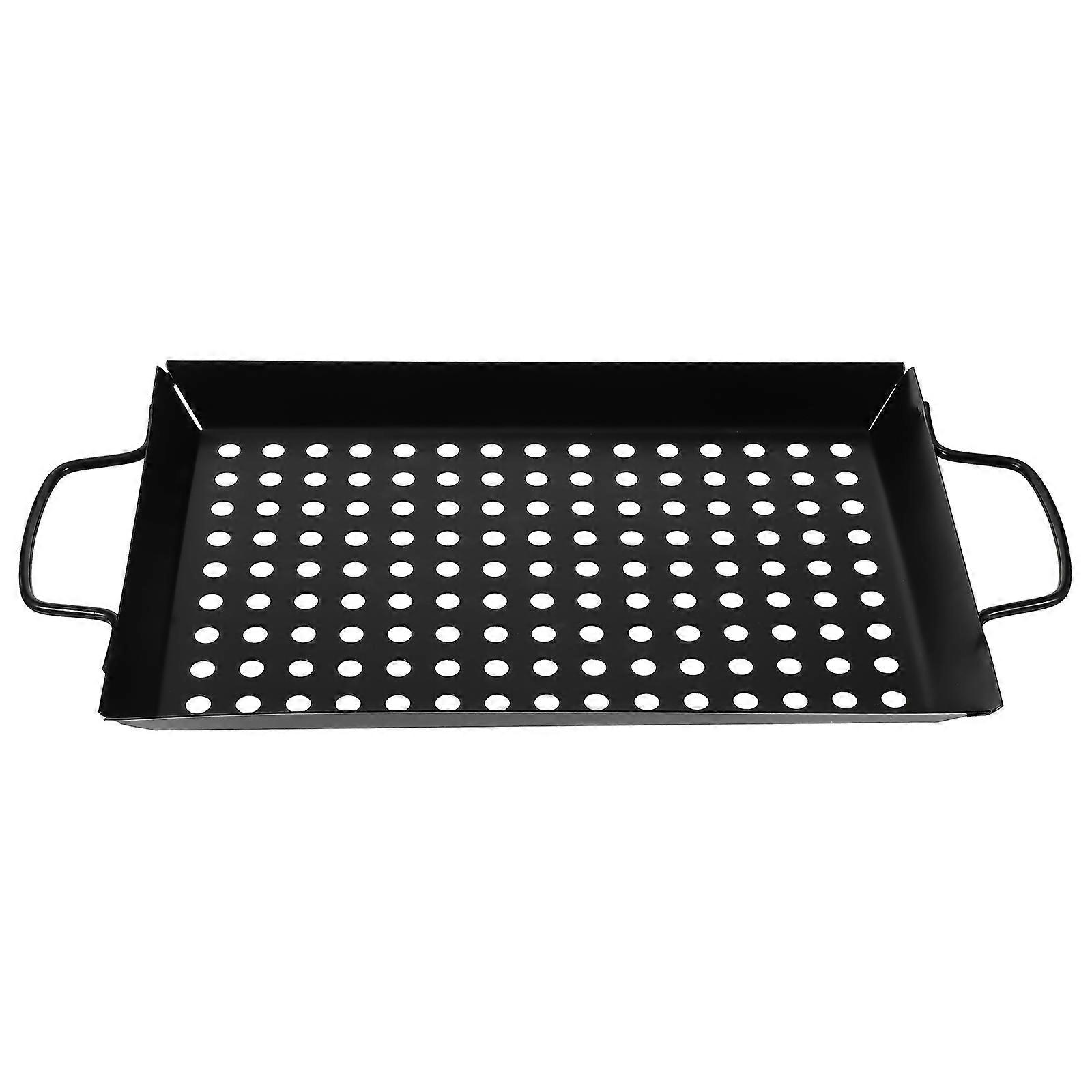 Non-Stick Grill Tray Household Grilling Pan for Baking Use