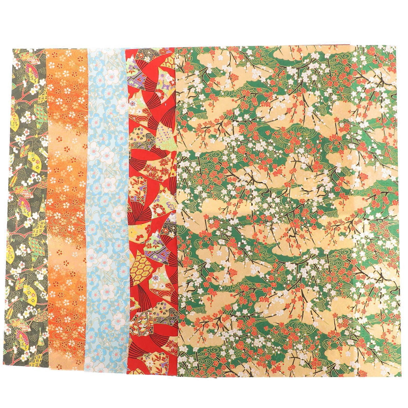 Delicate Japanese Style Wrapping Paper for Gift Packing 5 Sheets