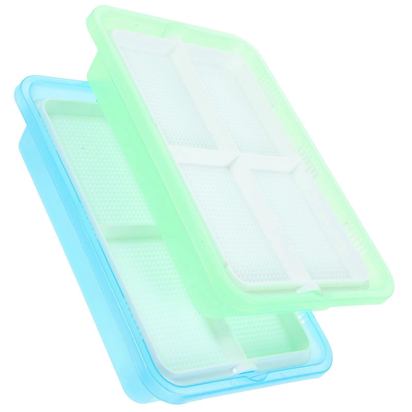 Catnip Plants Cat Grass Box for Indoor Use 2Pcs Reusable Plastic Planter