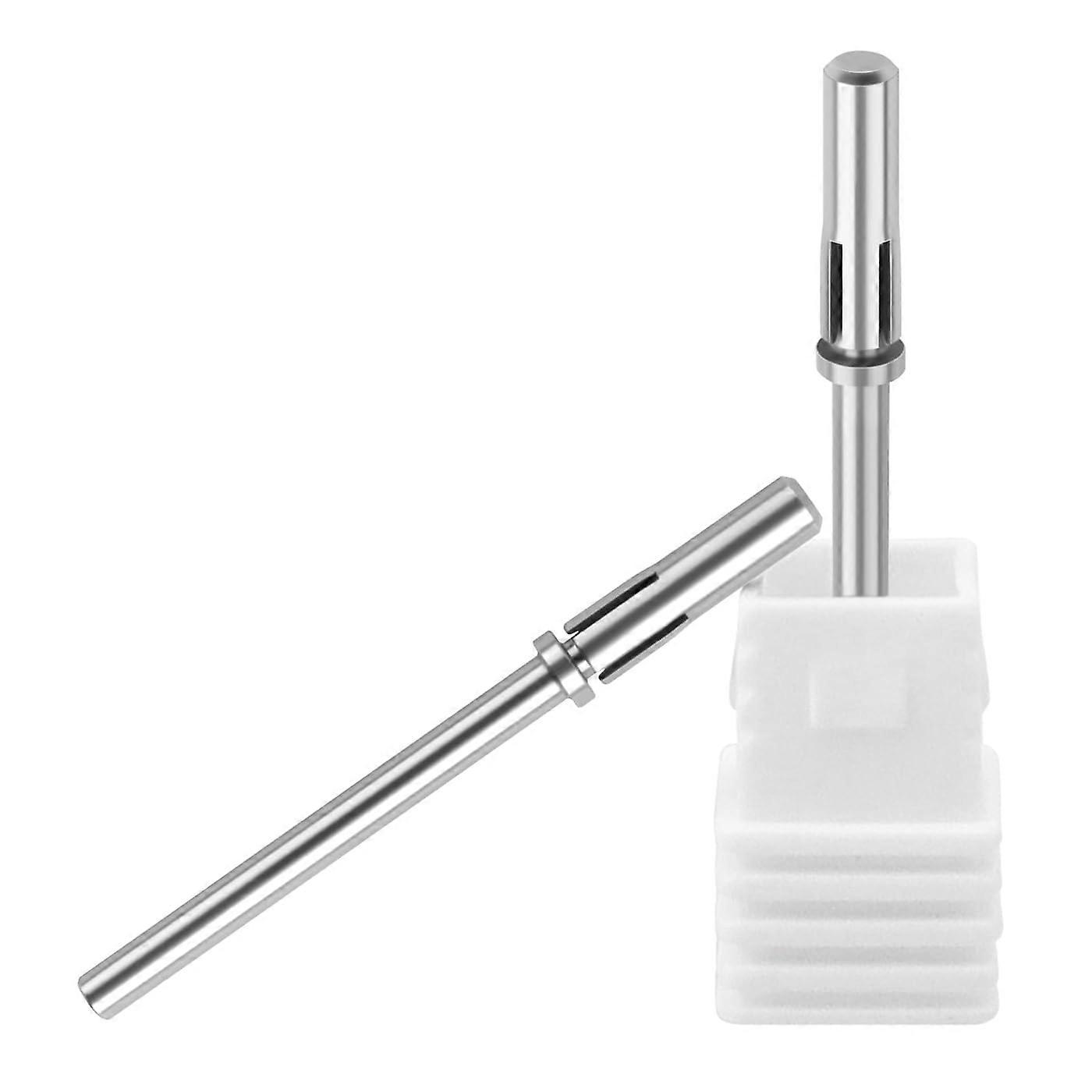 Nail Drill Bits Mandrel Set 2.35mm for Small Sanding Bands Secure Hold Manicure Pedicure