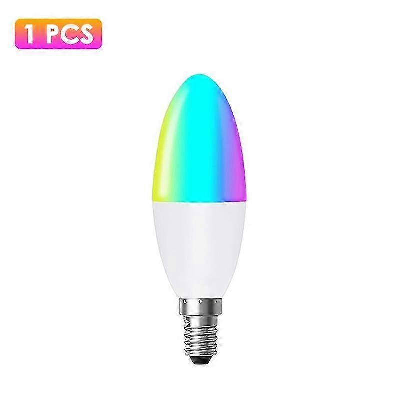 Zigbee E14 Smart LED Bulb RGB CCT Candle Light for Alexa Google, Voice Control 5W