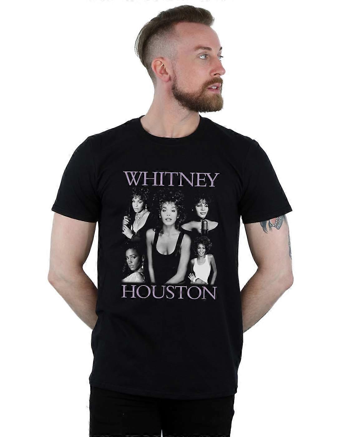 Whitney Houston Men's Multiple Pose T-Shirt