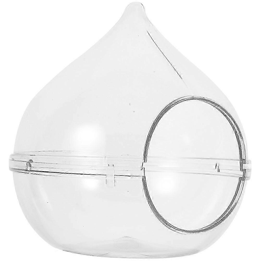 Hamster Bathtub Acrylic Transparent for Bathing 3Pcs Cage Accessory