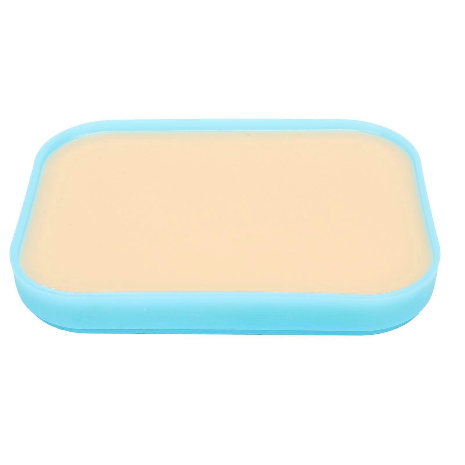 Silicone Practice Skin with Realistic Texture, Durable Horror Makeup Sheet for SFX Training 15.5x11.3cm