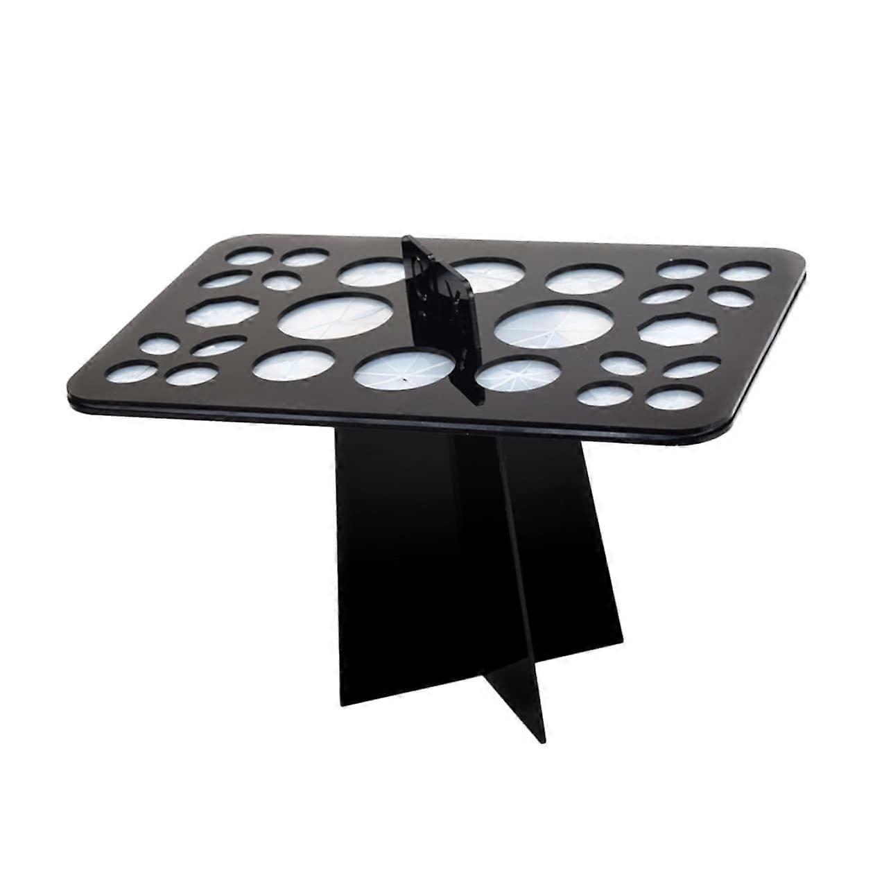 Makeup Brush Drying Rack and Holder Acrylic Organizer for Vanity Fast Even Drying Preserve Shape