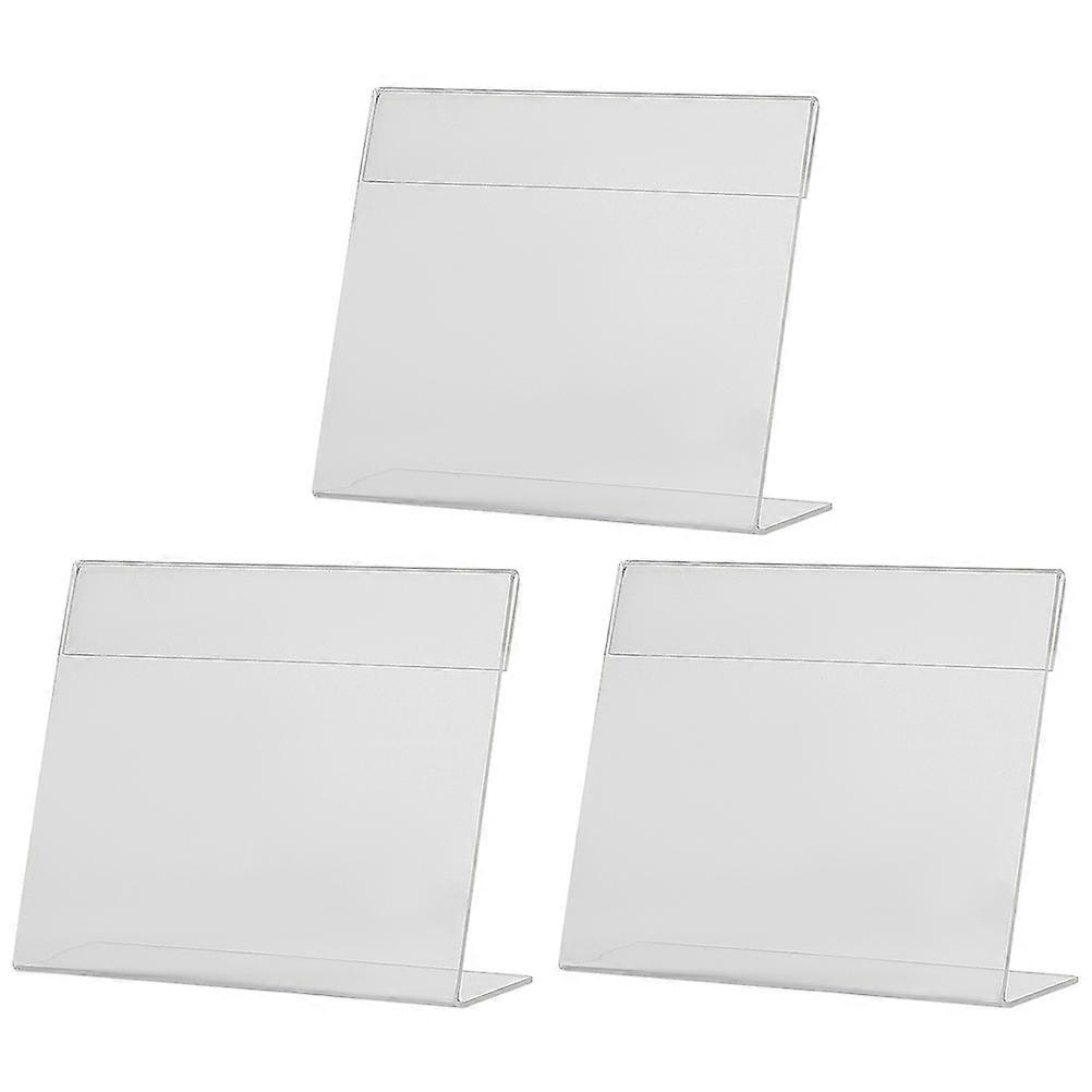 Transparent Acrylic Flyer Display Card for Storage Use 3Pcs Set