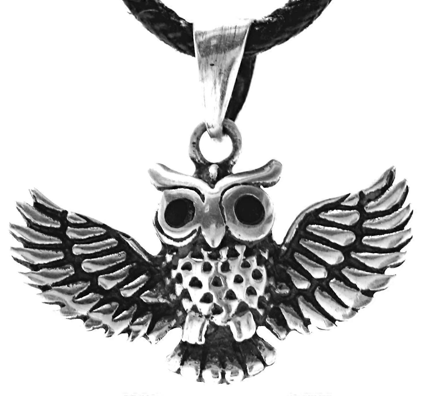 Eule 390 Mit Schlangenkette - Silber