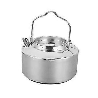 1.2l Stainless Steel Outdoor Camping Kettle Outdoor Teapot For Hiking Backpacking Picnic