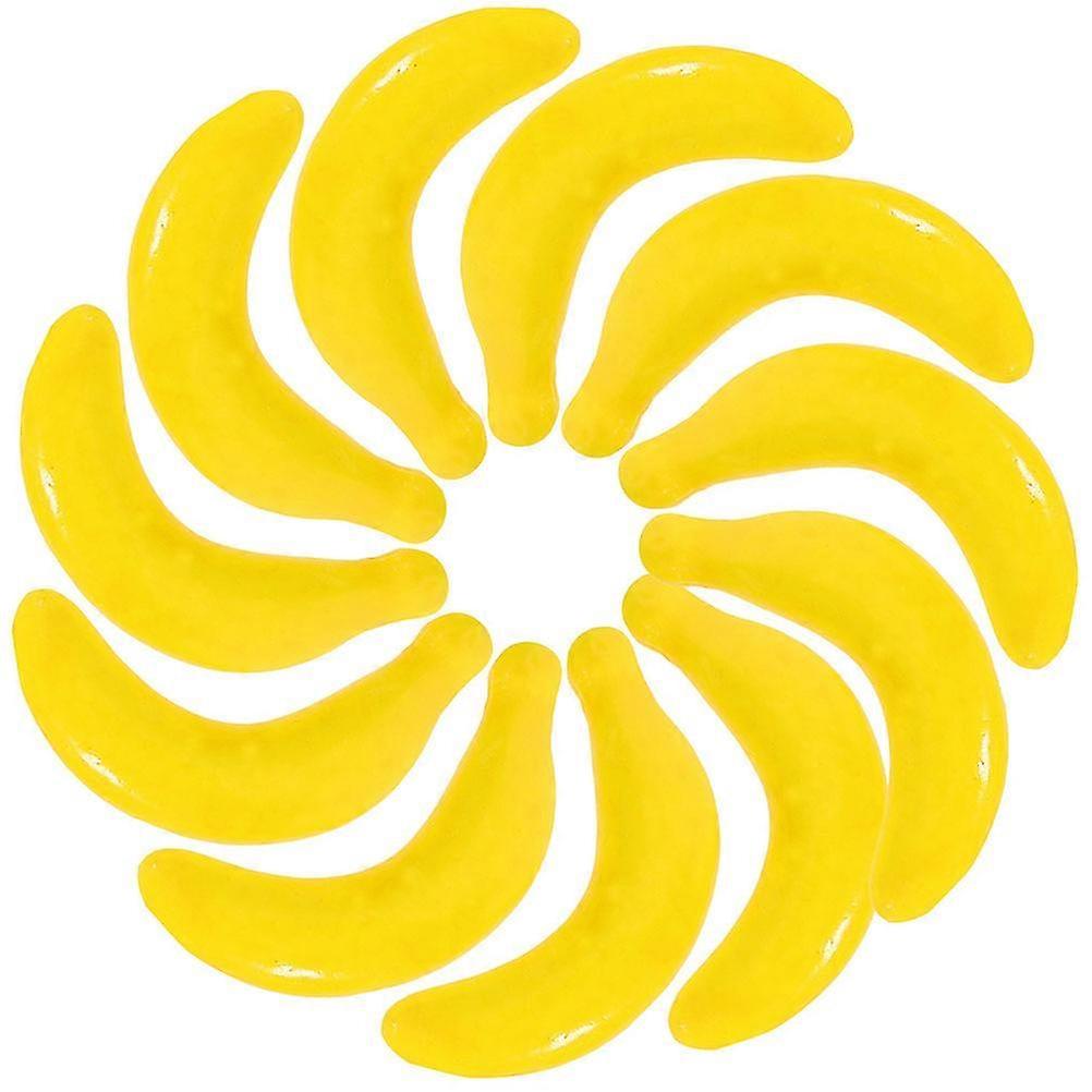 Simulation Fruit Artificial Banana Models for Decor 40Pcs Yellow Foam Pieces