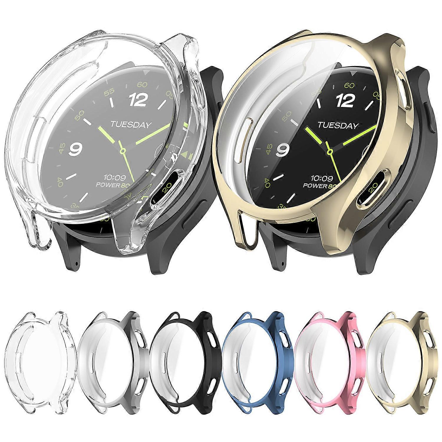 Full Coverage TPU Electroplated Watch Protective Case For Xiaomi Watch 2
