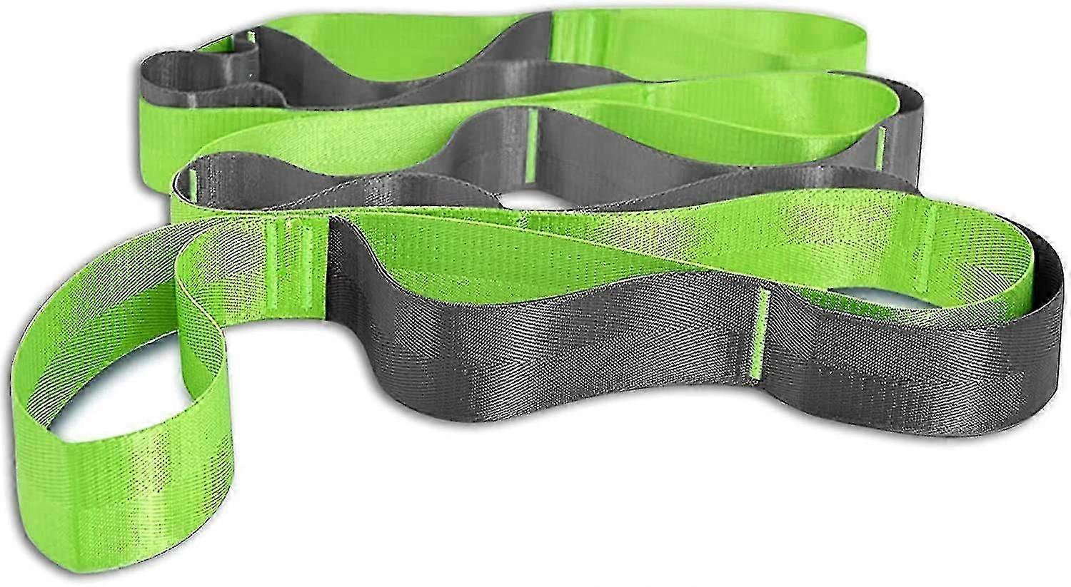 Yoga Strap for Stretching, Pilates, Physical Therapy - Non-elastic Multi-loop Exercise Band