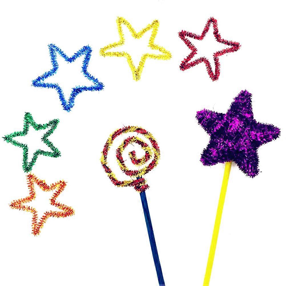 Glitter Multicolor Stem Bendable Sticks for DIY 200Pcs Creative Art Set