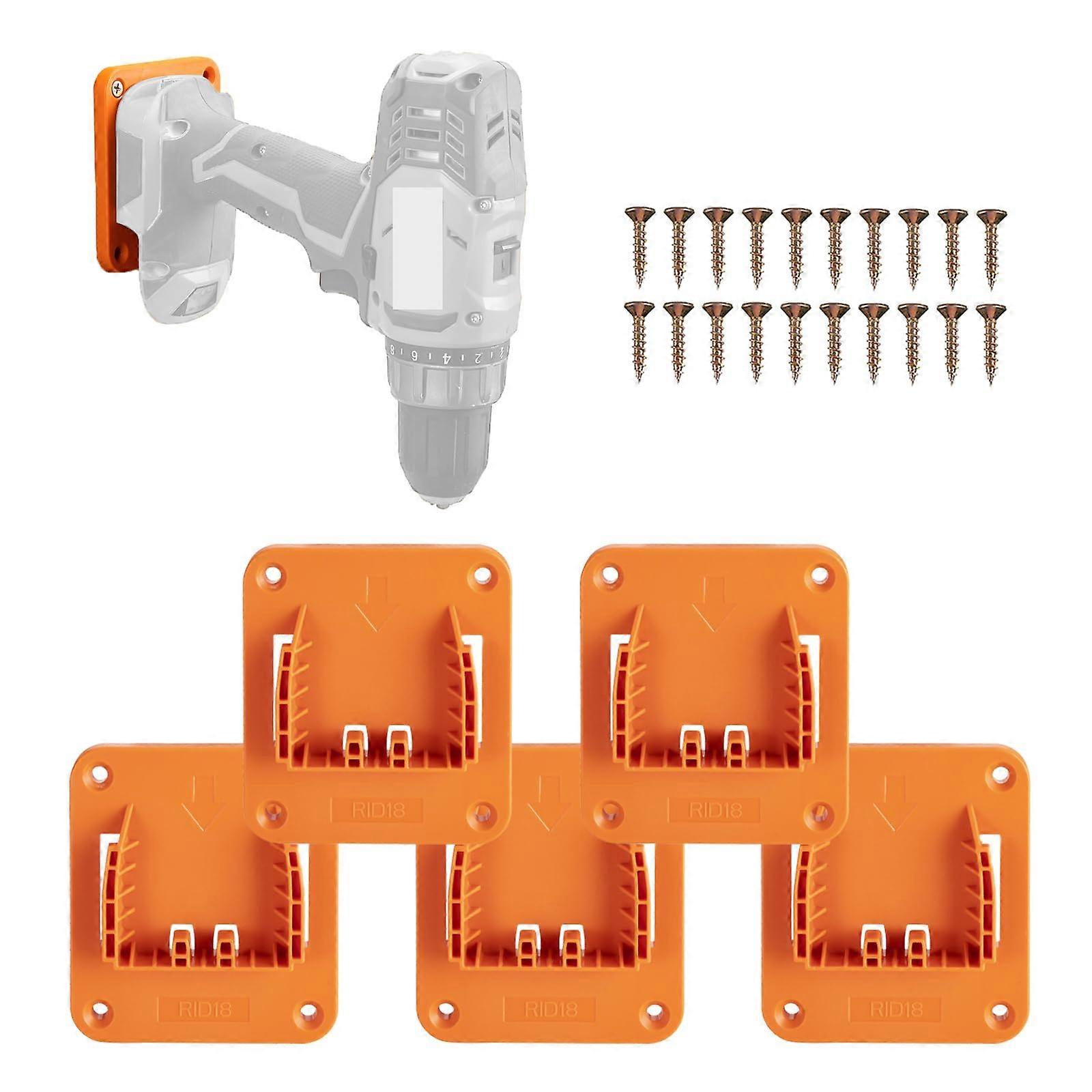 18V Tool Holder Mount 5 Pack for Ridgid R87004 Drill Quick Replacement and Storage