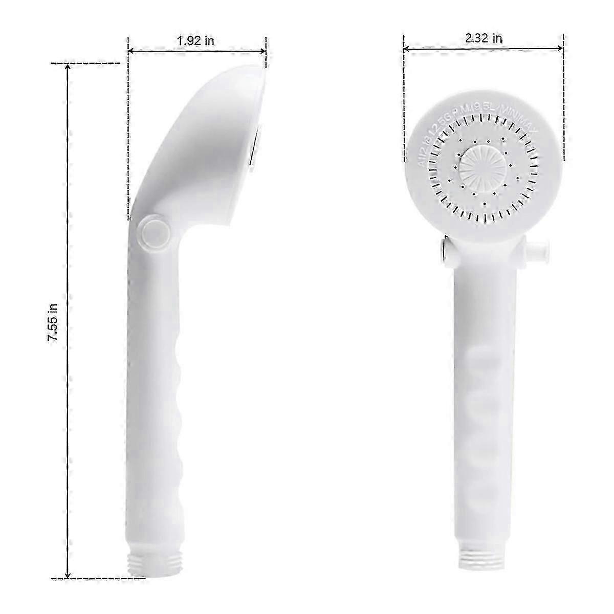 RV Shower Head Replacement Kit with Hose & Guide Ring