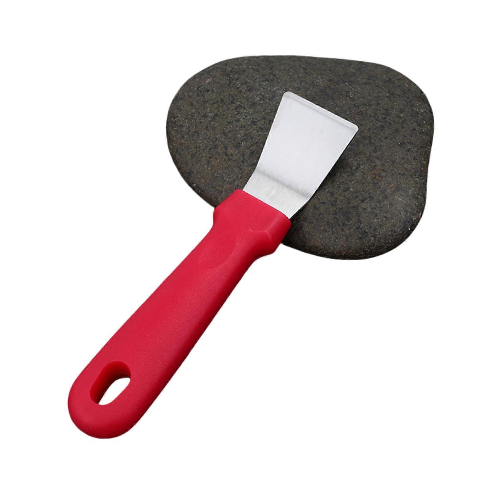 Red Griddle Scraper for BBQ Grill Cleaning Tool