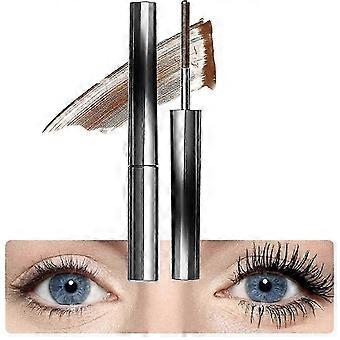 25-26 Olivia Blaire Iron Wand Mascara, Bristleless Metal Rod Mascara, Iron Wand Mascara, 3D Curling Eyelash Iron Mascara (Brown)