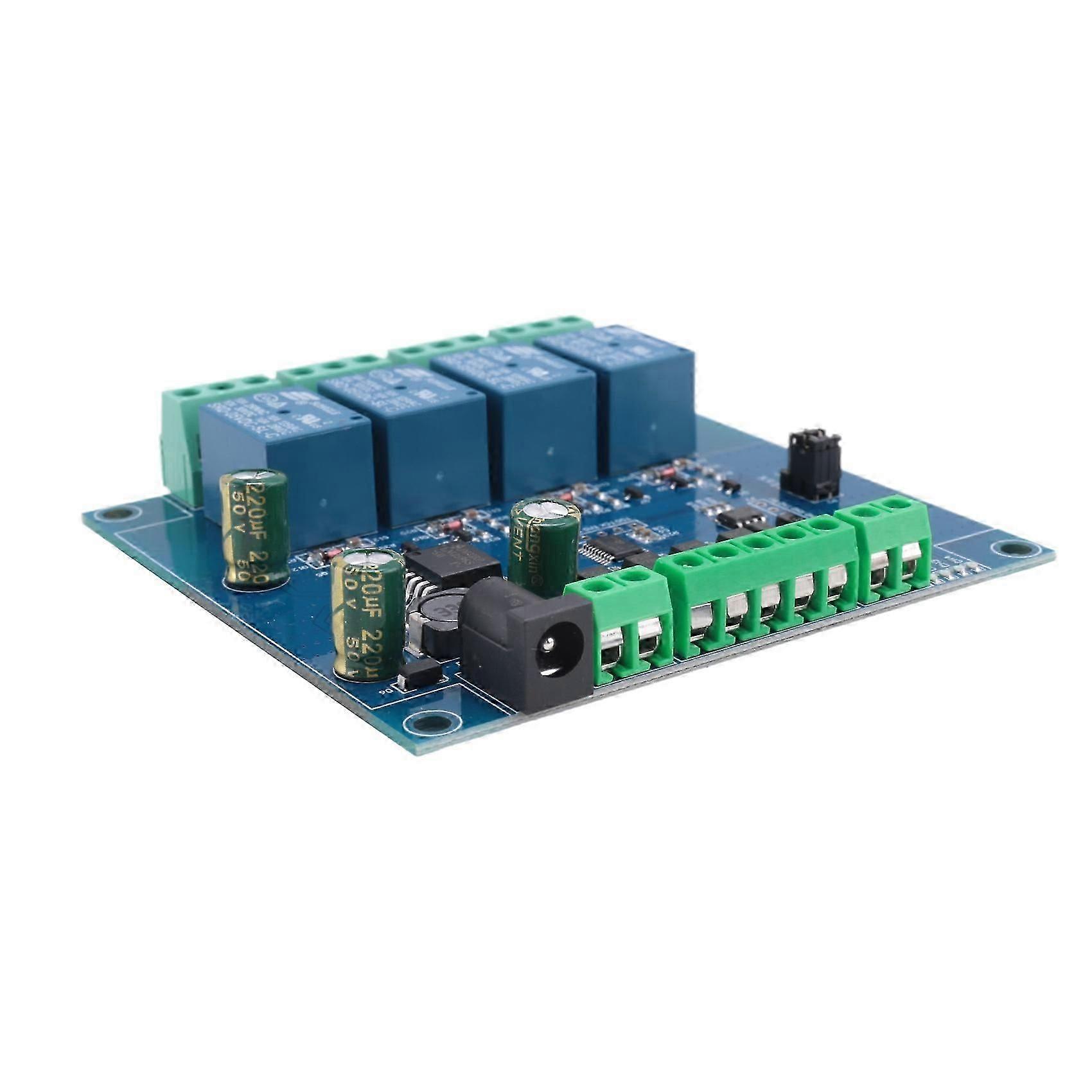 Modbus Rtu 4 Ch Relay Module Input 485 Ttl Uart Communication 4-Channel Input 7-24V Relay Module