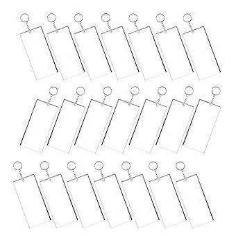 Rectangular Acrylic Keychains 3Sets DIY Blanks for Hanging Keychain Decor