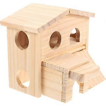 Hamsterplatformkasteel voor huisdieren, 3-delige set chinchilla-accessoires