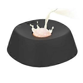Slow Feeder Dog Bowl for Liquid Food Ball Bearing Spill Proof Non Slip Food Grade Black Plastic Suitable for All Breeds
