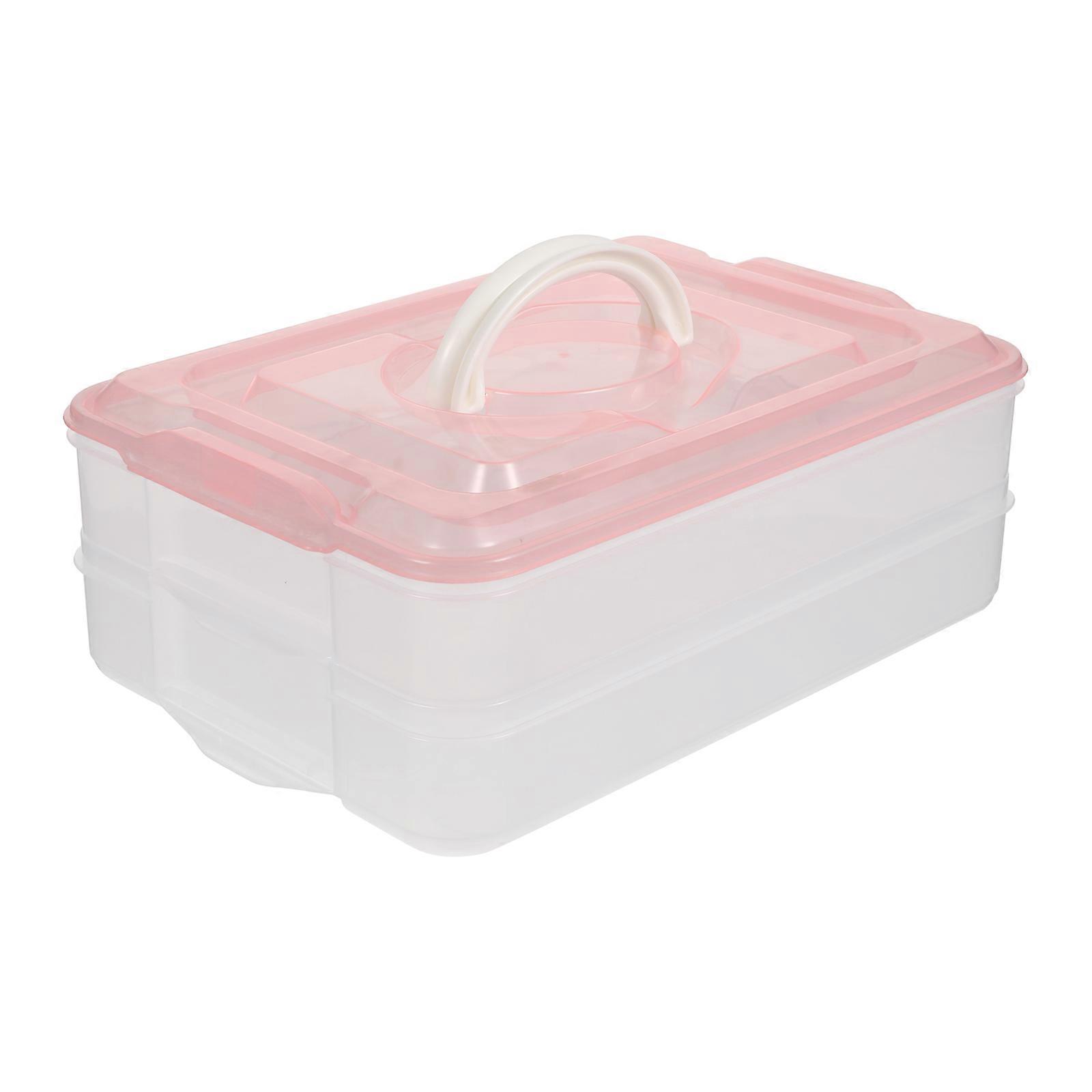 Egg Storage Box Double Layer Holder for Storage Durable PP
