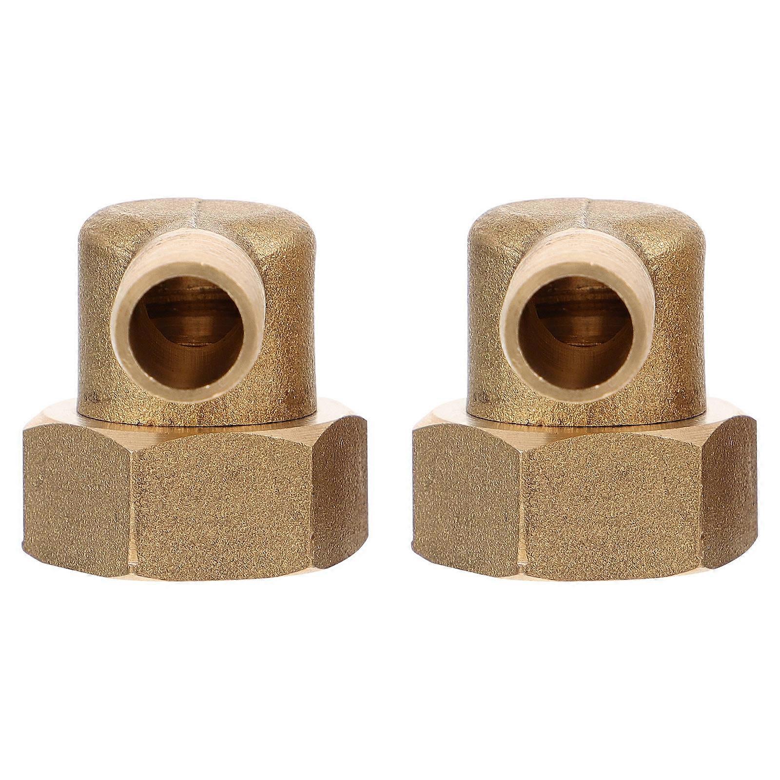 Water Filter Quick Connect Brass Pipe Fitting for Home Use 2Pcs