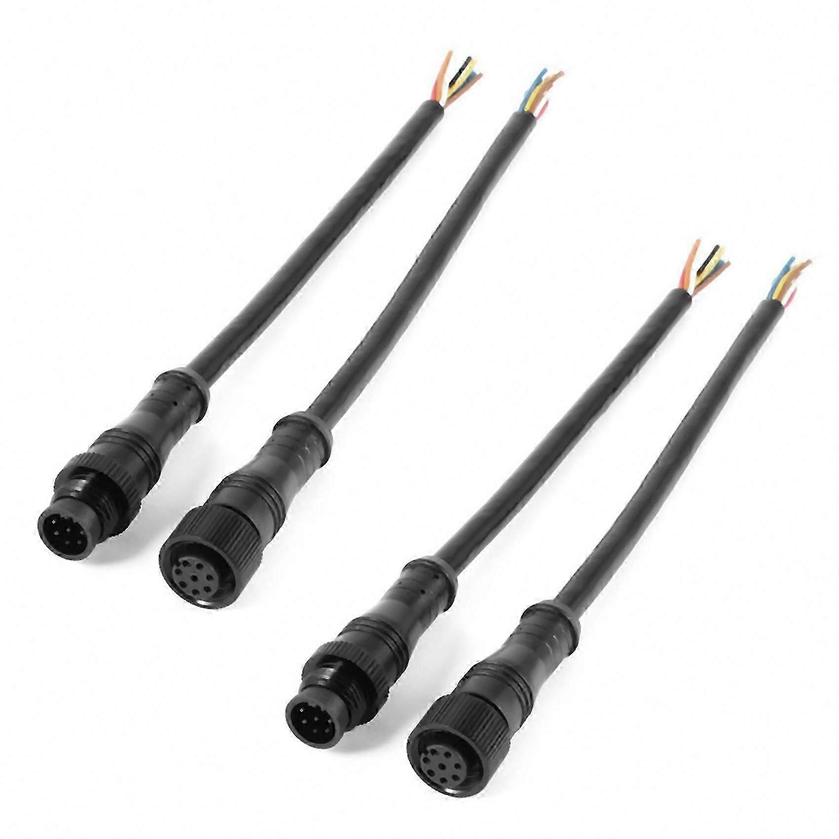 8-Pin Male/Female Waterproof Cable Connector (4-Pack)