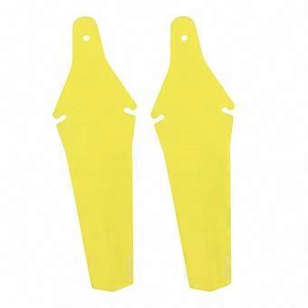 White Bicycle Mudguard Pair - Simple Installation Replacement Component for Cycling Enthusiasts