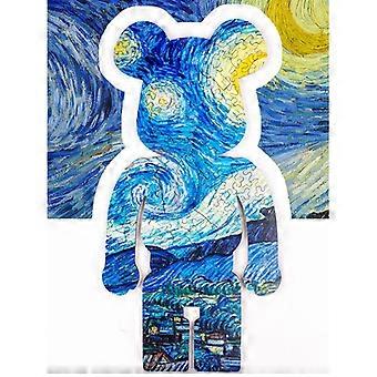 Starry Night 3d Wooden Puzzle Toys Brain Tease Jigsaw Puzzle Toy Board Games Ten Level Difficulty Puzzle Toys For Adults