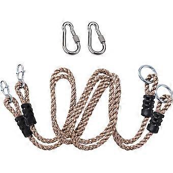 2-Pack Heavy Duty Length Adjustable Nylon Hanging Tree Straps, 250 lbs Capacity Each, for Outdoor Swings Hammocks Playground Accessories, 53 Inch
