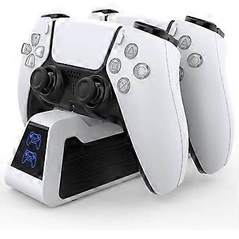 PS5 Controller Charger for Playstation 5 Controller Dual USB Fast Charging Stand Station with Indicator