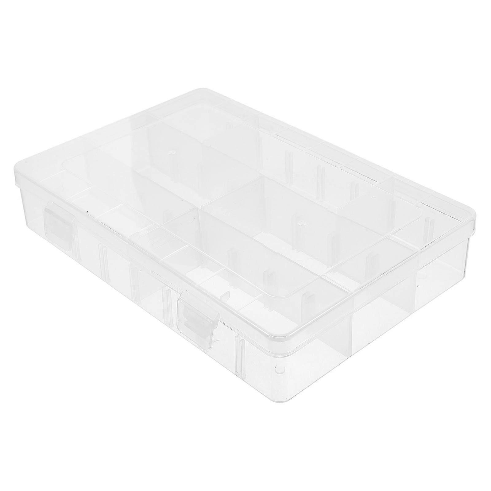 Transparent Multi-Functional Storage Box, Clear ABS Pencil Case for Stationery, Art Supplies - Portable Desk Organizer
